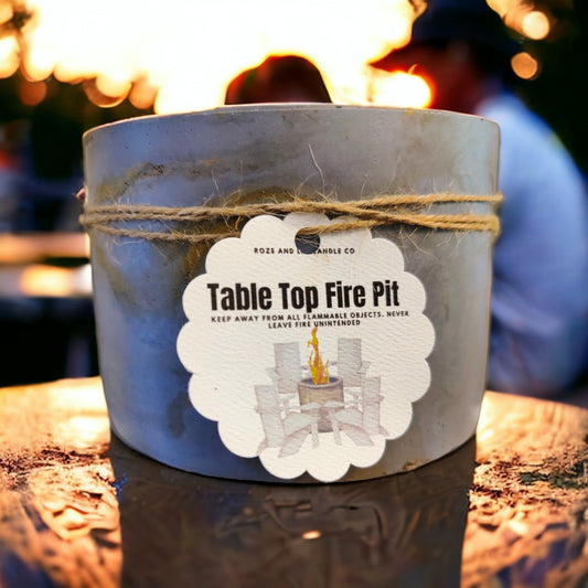 Cement Table Top Fire pit